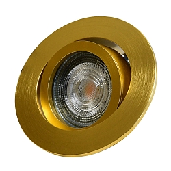 Ring DECOCLIC rond, draaibaar, goud mat