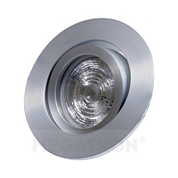 Downlight DECOCLIC DUALBEAM rond, dimbaar GU10 IP20, zilver dimbaar