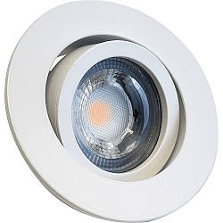 Inbouwarmatuur DECOCLIC 68MM rond, draaibaar, Dim-To-Warm, set van 1 IP20, wit dimbaar 7,5W 520lm 1800-3000K 38° 38° CRI 95
