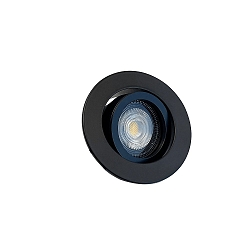 Inbouwarmatuur DECOCLIC KOIN DIM rond, draaibaar, set van 1 IP20, zwart dimbaar 7,6W 550lm 3000K 38° 38° CRI > 97