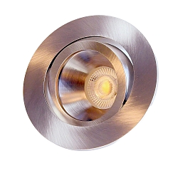 Plafondinbouwarmatuur DECOCLIC rond, draaibaar IP20, glanzend dimbaar