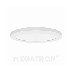 Opbouw-/inbouwarmatuur PANO CCT DIM ROUND rond, CCT Switch IP20, wit dimbaar