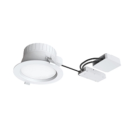ceiling recessed luminaire FILA DALI DF 100° Ø 172MM round, rigid, DALI controllable, switchable, with diffuser IP54
