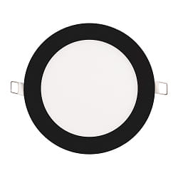 Inbouwdownlight LED PANEL FLAT 145 R SCCT MP rond, CCT Switch, schakelbaar, multipower IP44, zwart 