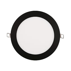 Inbouwdownlight LED PANEL FLAT 170 R SCCT MP rond, CCT Switch, schakelbaar, multipower IP44, zwart 
