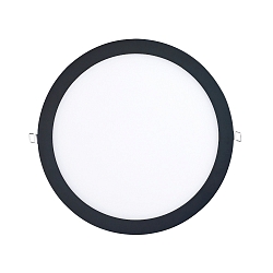 Inbouwdownlight LED PANEL FLAT 300 R SCCT 350MA PRISM rond, CCT Switch, UGR < 19, excl. netvoeding IP20, zwart dimbaar