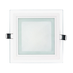 LED paneel LED GLAS PANEL 160Q DTW Dim-To-Warm, dimbaar 11W 50 - 850lm 2000 - 3000K 120� 120� CRI >80