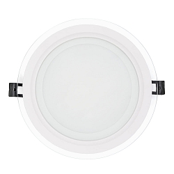 LED paneel LED GLAS PANEL 200R SCCT rond, CCT Switch, dimbaar 14W 1250 / 1350 / 1300lm 3000 / 4000 / 5700K 120� 120� CRI >80