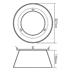 Reflectorlamp LED HIGH BAY 184/240, zwart, zilver