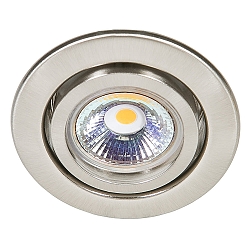 Recessed spot DOWNLIGHT C 3840, � 7cm, swiveling, brushed nickel