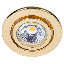 Recessed spot DOWNLIGHT C 3840, � 7cm, swiveling, 24 carat gold-plated