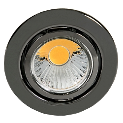 Recessed spot DOWNLIGHT D 3830, � 8.8cm, swiveling, black chrome