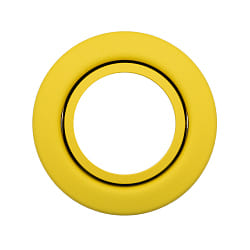 ceiling recessed luminaire D 3830 ORGANIC ZINC YELLOW swivelling, without socket IP20, yellow dimmable
