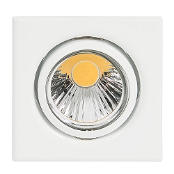 Recessed spot DOWNLIGHT D 3830 Q, square, 8.5 x 8.5cm, swiveling, white