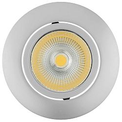 Recessed LED spot 5068 ECO FLAT, round, 350mA, 8W 4000K 750lm 24�, CRi>90, dimmable, matt chrome