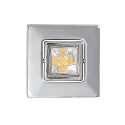 Downlight A 5068 T FLAT RQ LED draaibaar, vierkant, chroom, gepoedercoat dimbaar