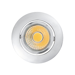 Recessed LED downlight A 5068 T FLAT, � 8.8cm, COB, 8W 2700K 38�, swivelling, chrome