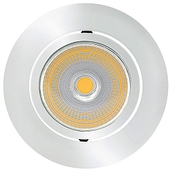Inbouwarmatuur 5068 ECO FLAT BIO dimbaar IP40, chroom, helder dimbaar 8W 530lm 4000K CRI 97