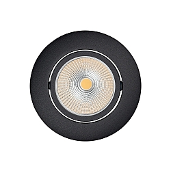 Inbouwarmatuur 5068 ECO FLAT BIO dimbaar IP40, helder, zwart mat dimbaar 8W 480lm 3000K CRI 97