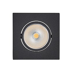 Downlight 5068Q ECO FLAT BIO hoekig IP40, zwart mat dimbaar