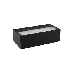 Wandarmatuur voor buitenshuis WL-RE200 UP/DOWN SCCT 115� direct / indirect IP65, zwart 