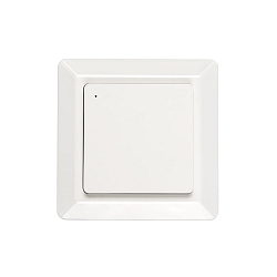 Knop 1-voudig, Bluetooth aanstuurbaar, glanzend, wit