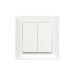 Knop 2-voudig, Bluetooth aanstuurbaar, glanzend, wit