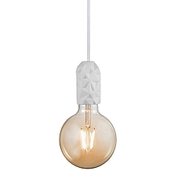 Pendelarmatuur HANG E27 IP20, wit, wit mat 