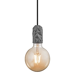Pendelarmatuur HANG E27 IP20, grijs, mat, zwart 