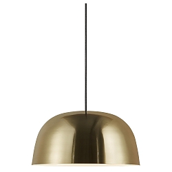 Pendelarmatuur CERA E27 IP20, glanzend, messing, zwart 