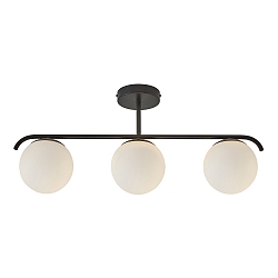 Ceiling luminaire GRANT, 3 flames, E14, IP20, black