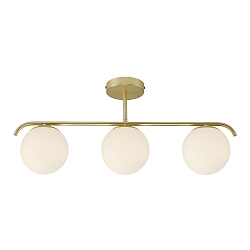 Ceiling luminaire GRANT, 3 flames, E14, IP20, brass