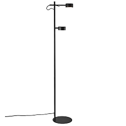 LED Floor lamp CLYDE, 2x 5W, 2700K, 2x 350lm, IP20, 3-Step MOODMAKER, black