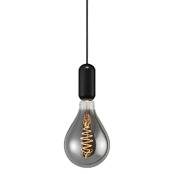 Pendelarmatuur NOTTI E27 IP20, mat, mokka, zwart 