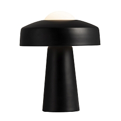Table lamp TIME, E27, IP20, glass opal white, black