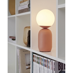 table lamp NOTTI E14 IP20, terracotta 