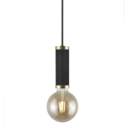 Pendant luminaire GALLOWAY, E27, IP20, black