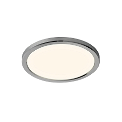 Plafondarmatuur OJA 29 IP54 SCENE SELECT rond, CCT Switch, instelbaar IP54, nikkel geborsteld, wit 
