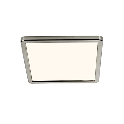 Plafondarmatuur OJA SQUARE 29 SCENE SELECT hoekig, CCT Switch, instelbaar IP20, nikkel geborsteld, wit dimbaar