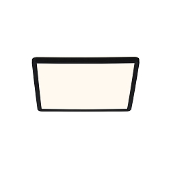 Plafondarmatuur OJA SQUARE 29 IP54 SCENE SELECT hoekig, CCT Switch, instelbaar IP54, zwart mat dimbaar