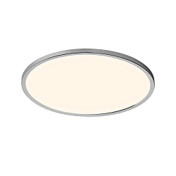 Plafondarmatuur OJA 42 IP54 SCENE SELECT plat, rond, CCT Switch IP54, chroom dimbaar