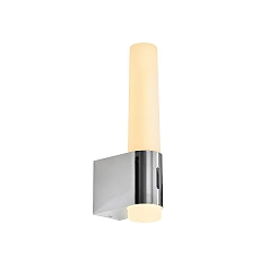 Spiegelarmatuur HELVA NIGHT LED cilindrisch, met schakelaar IP44, chroom, glanzend dimbaar