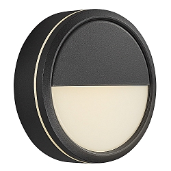 Wandarmatuur voor buitenshuis AVA SMART LIGHT rond, programmeerbaar IP54, zwart mat dimbaar