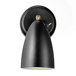 Wandarmatuur NEXUS 2.0 GU10 IP20, zwart, zwart mat 