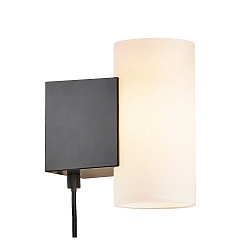 Wandarmatuur MONA IP20, zwart, wit dimbaar