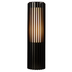 bollard lamp ALUDRA 45 E27 IP44, seaside black dimmable