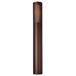 bollard lamp ALUDRA 95 E27 IP44, seaside metallic brown dimmable