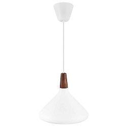 Pendelarmatuur NORI 27 E27 IP20, glanzend, zwart, wit dimbaar