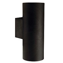 Wandarmatuur voor buitenshuis TIN MAXI up down GU10 IP54, helder, zwart 