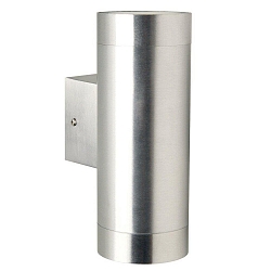 Wandarmatuur voor buitenshuis TIN MAXI up down GU10 IP54, aluminium, helder 